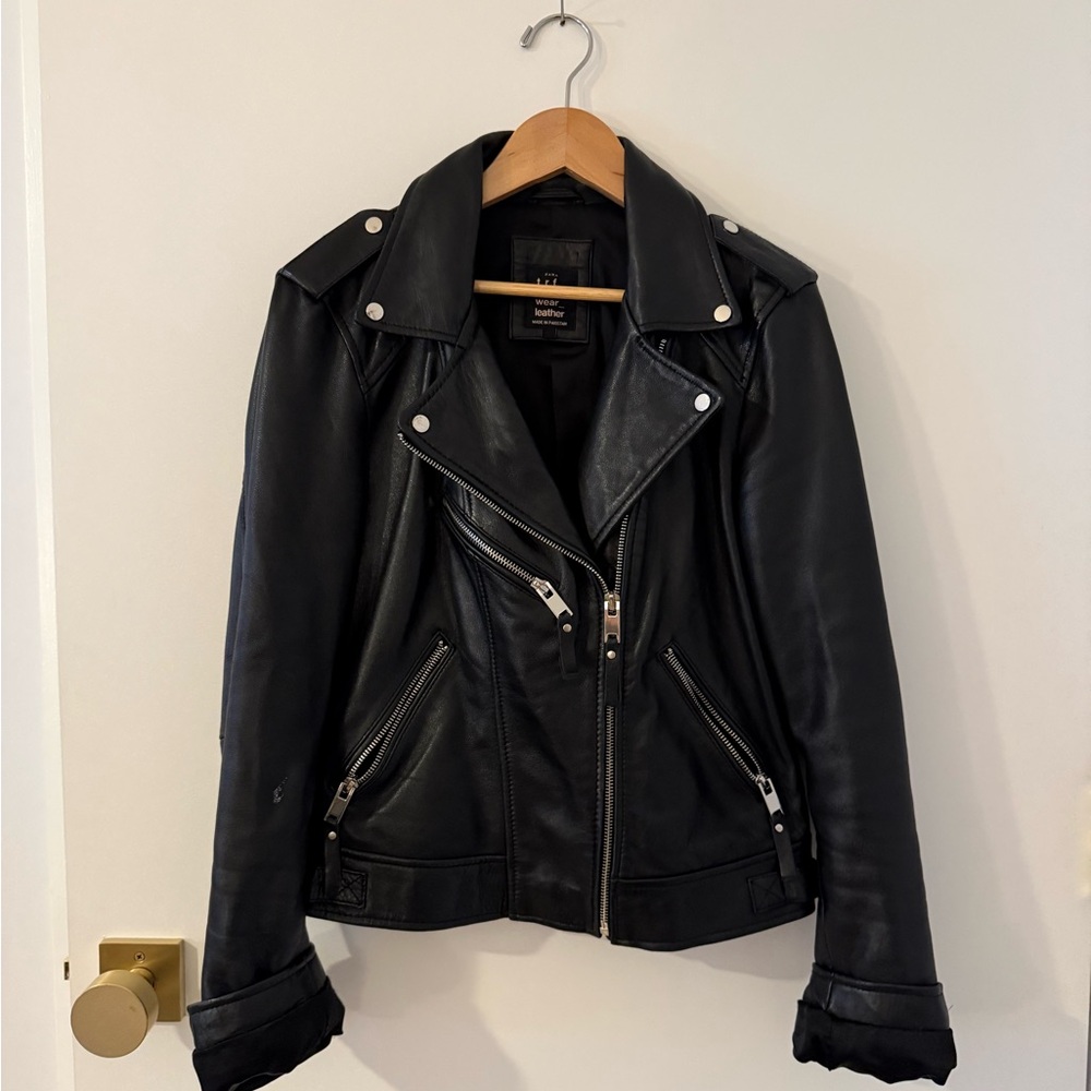 Women's Black Leather Jacket
